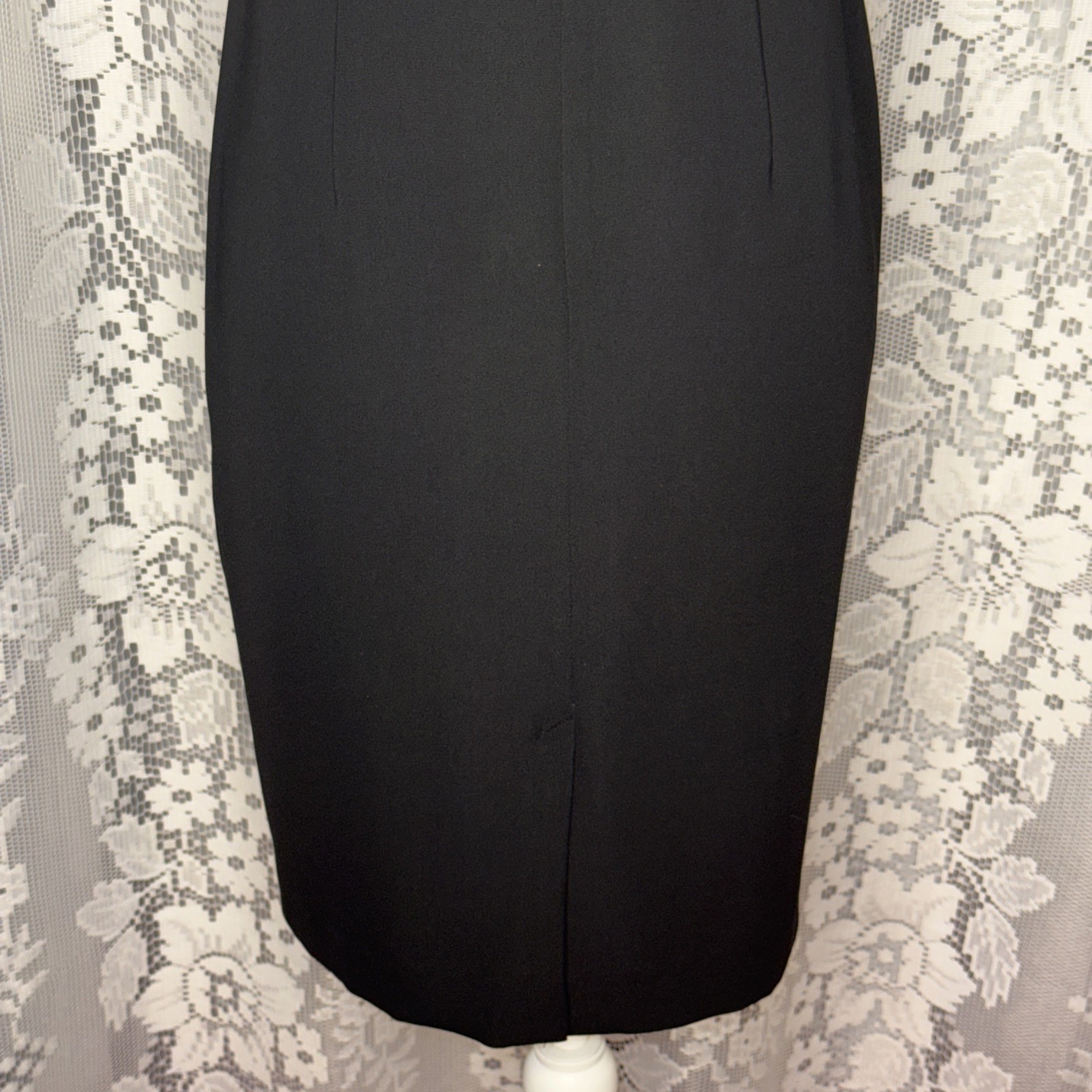 Vintage Danny & Nicole New York Little Black Sleeveless Lined Darted Dress 4P