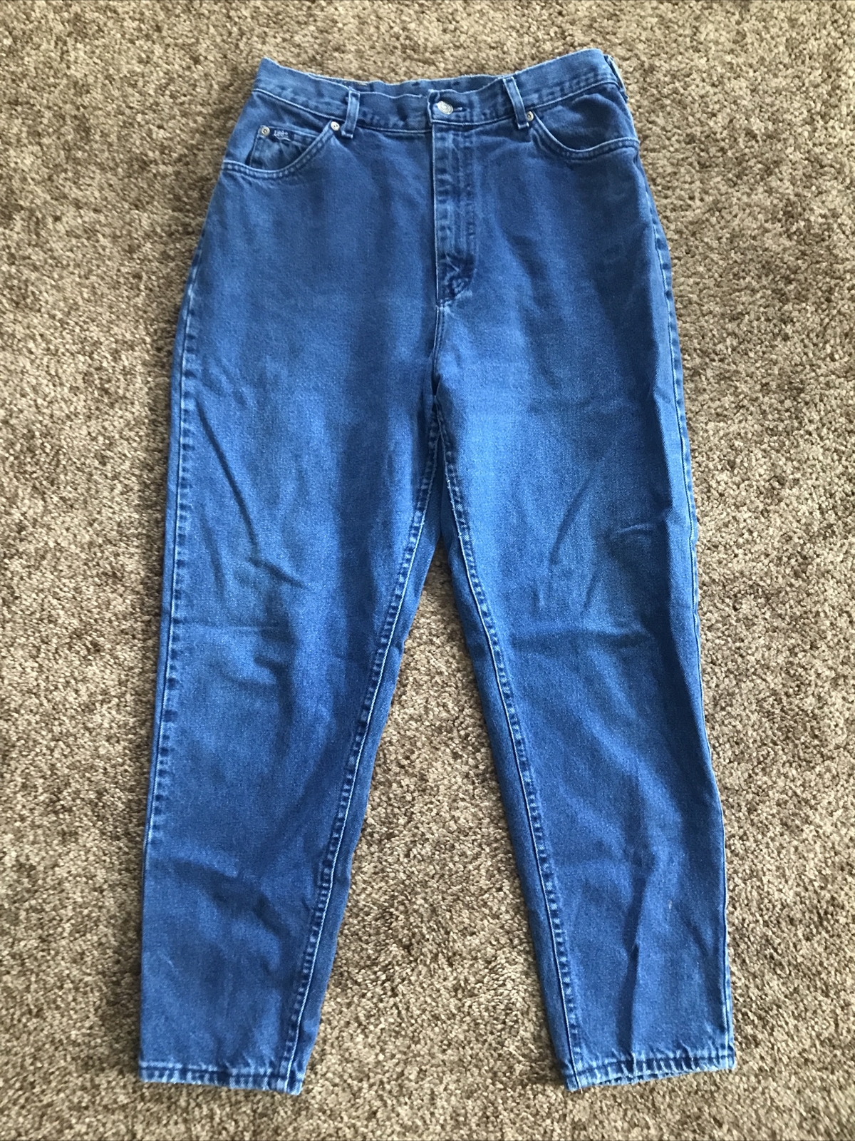 Vintage High Waist Mom Jeans LEE Small 30″ waist / 28″ inseam 1980s USA made