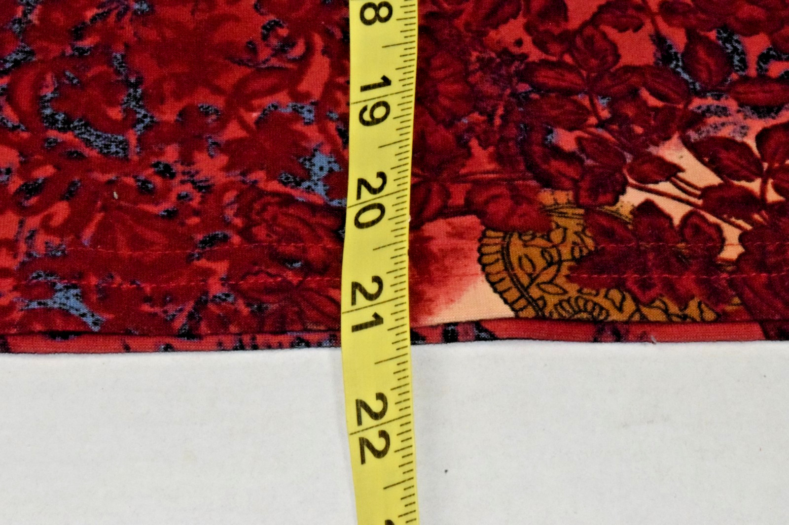 Vintage Top Carol Rose Size L 90s Burgundy Gold Paisley Quarter Button Made USA