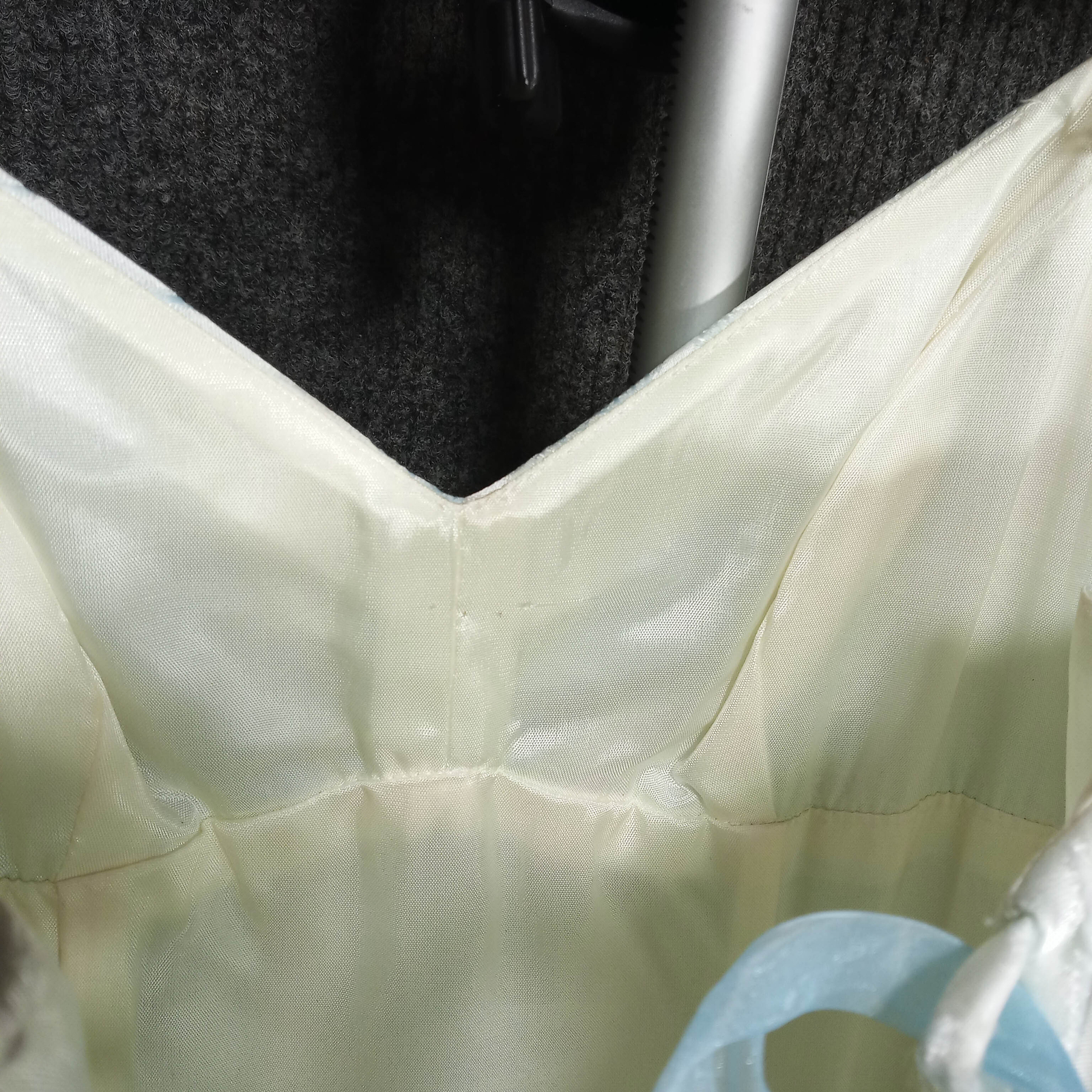 1970’s Pale Blue Mermaid Tulle Trim Dress