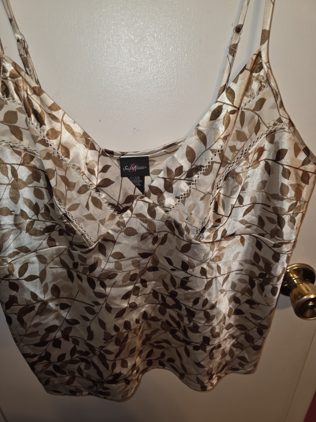 Vintage Y2k Secret Treasures Satin Camisole XL