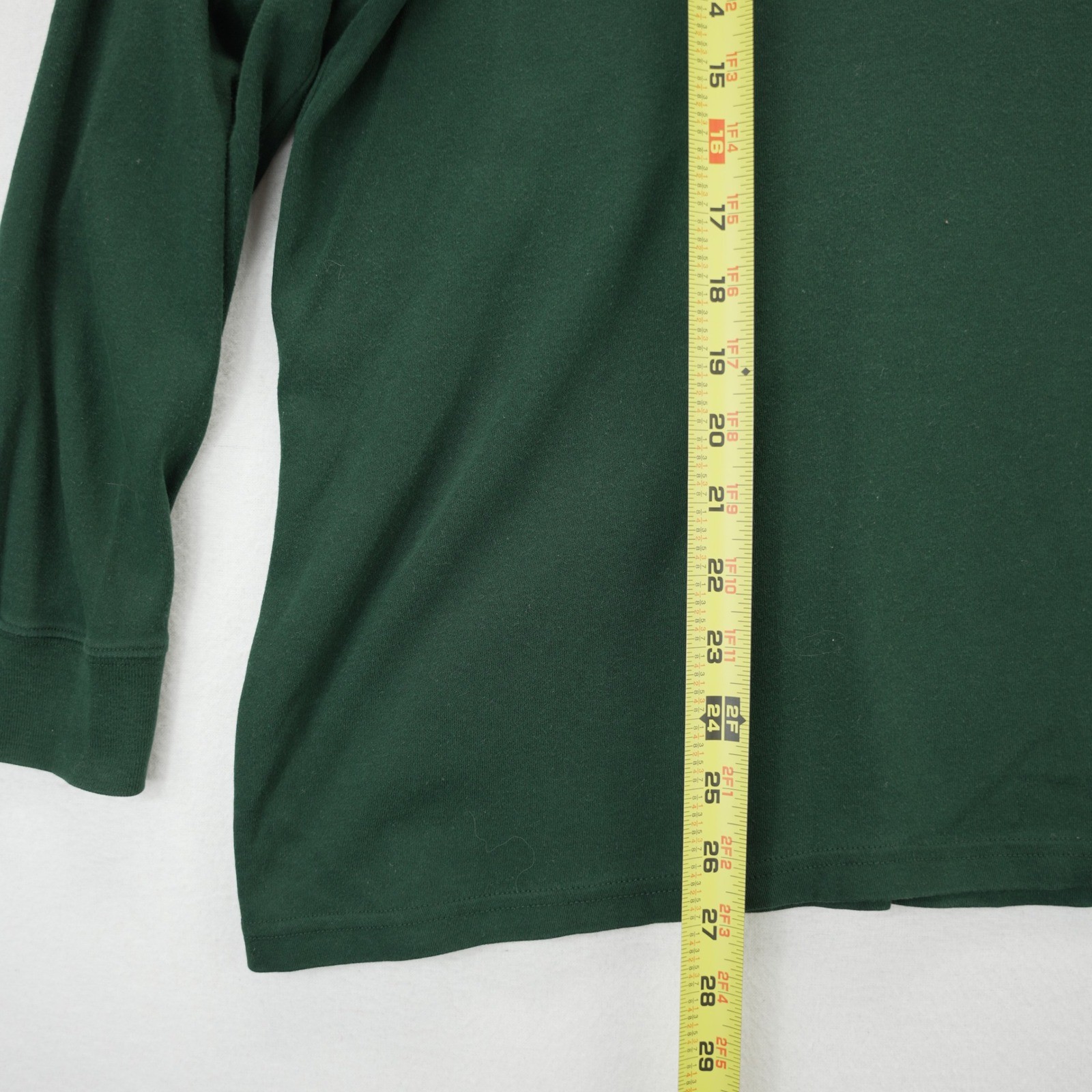 Lauren Ralph Lauren 2X Green Turtleneck Long Sleeve Crest Logo Cotton Top VTG