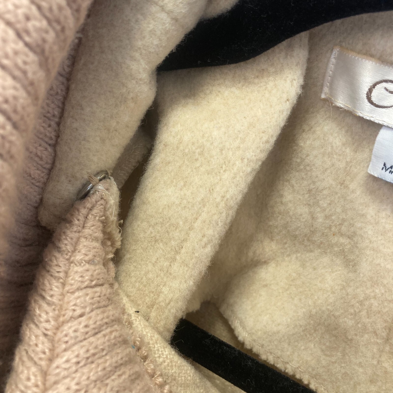 Vintage Central Park Oversized Wool Cape One Size Lagenlook Cowl Wrap Beige RARE