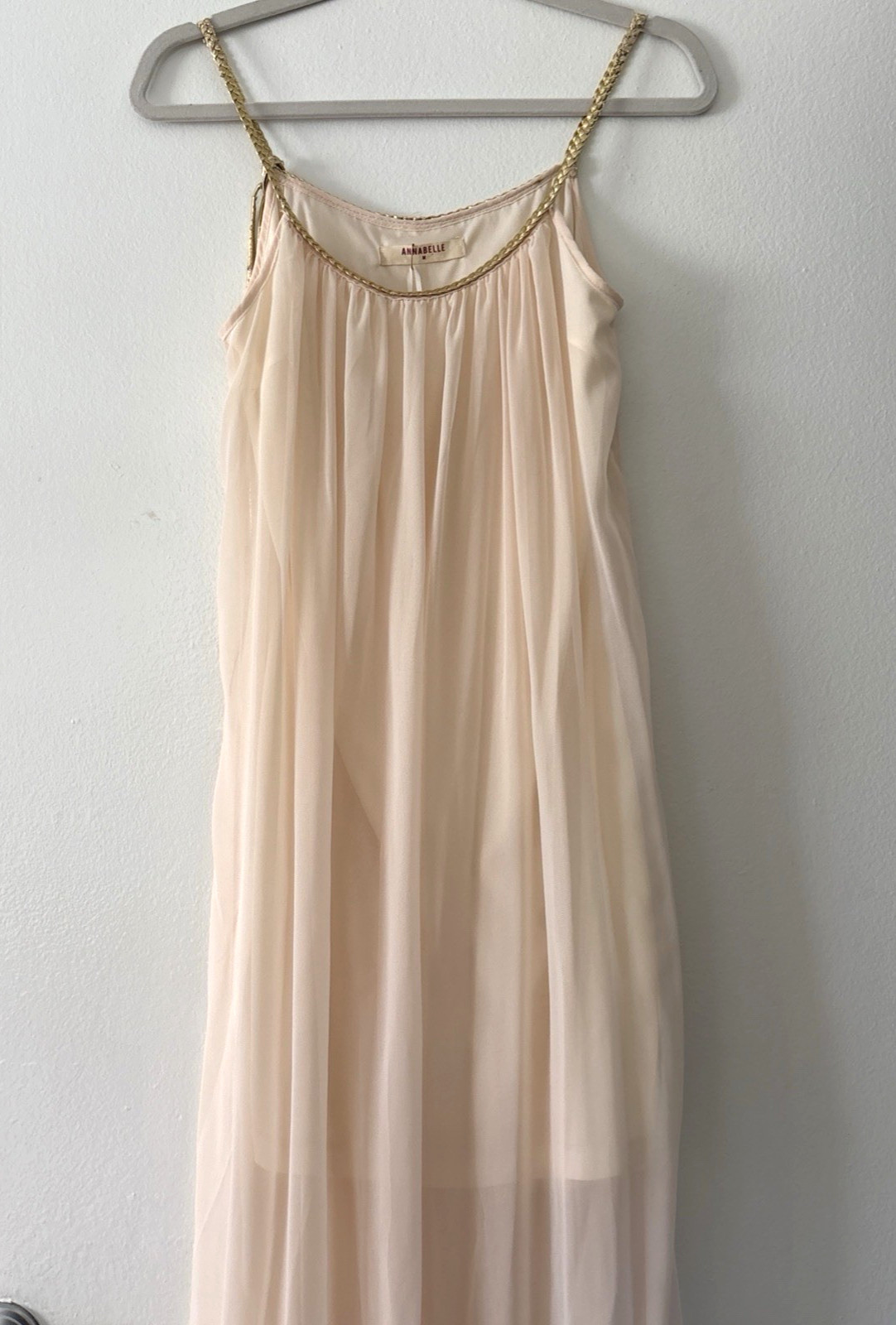 Vtg Annabelle Nordstroms M 2 Pc Negligee Robe Set Sheer Coquette Y2K Honeymoon