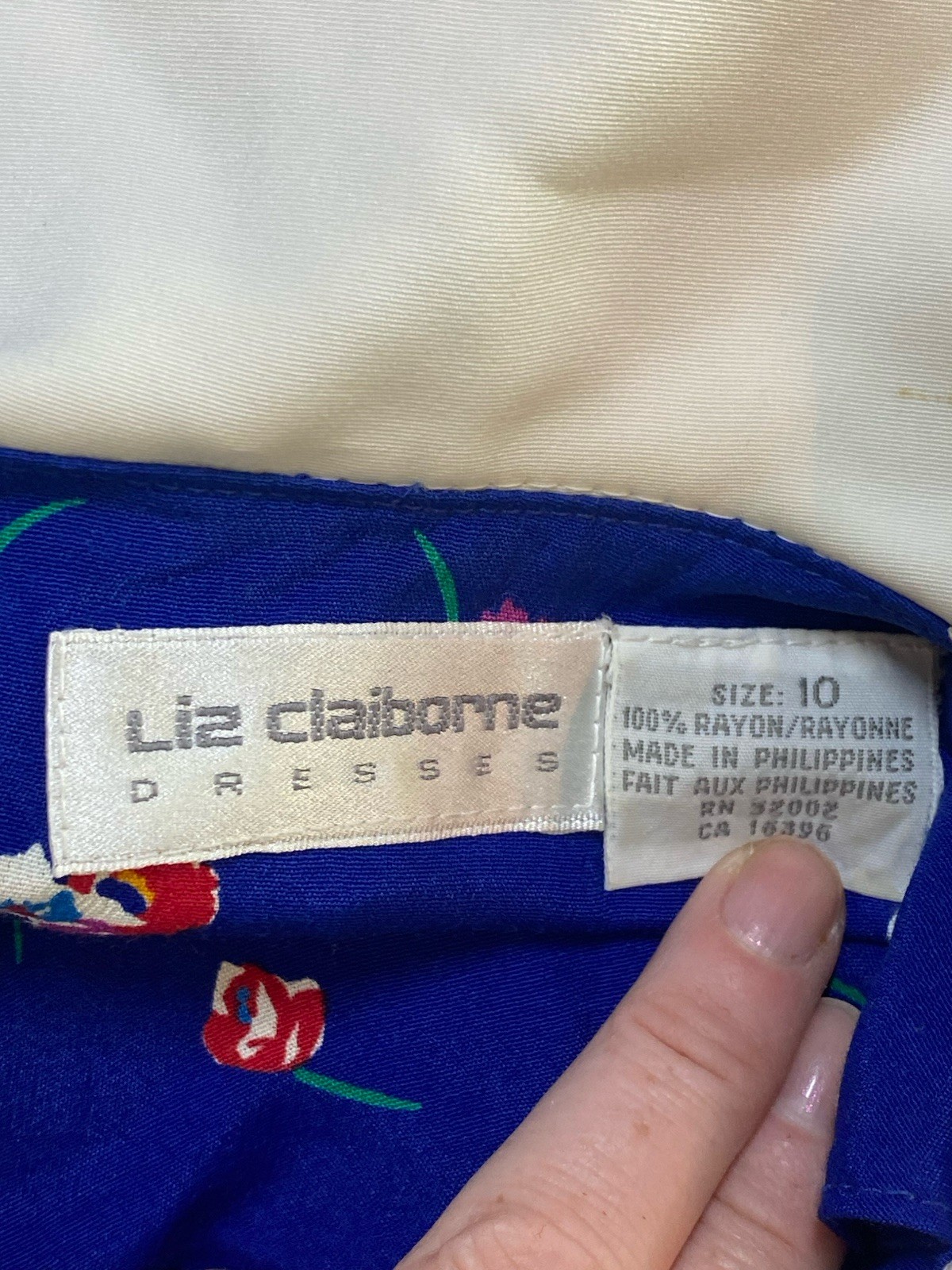 Vintage 80s Sailor Collar Dress Size 10 Cottagecore Nautical Dainty Patriotic