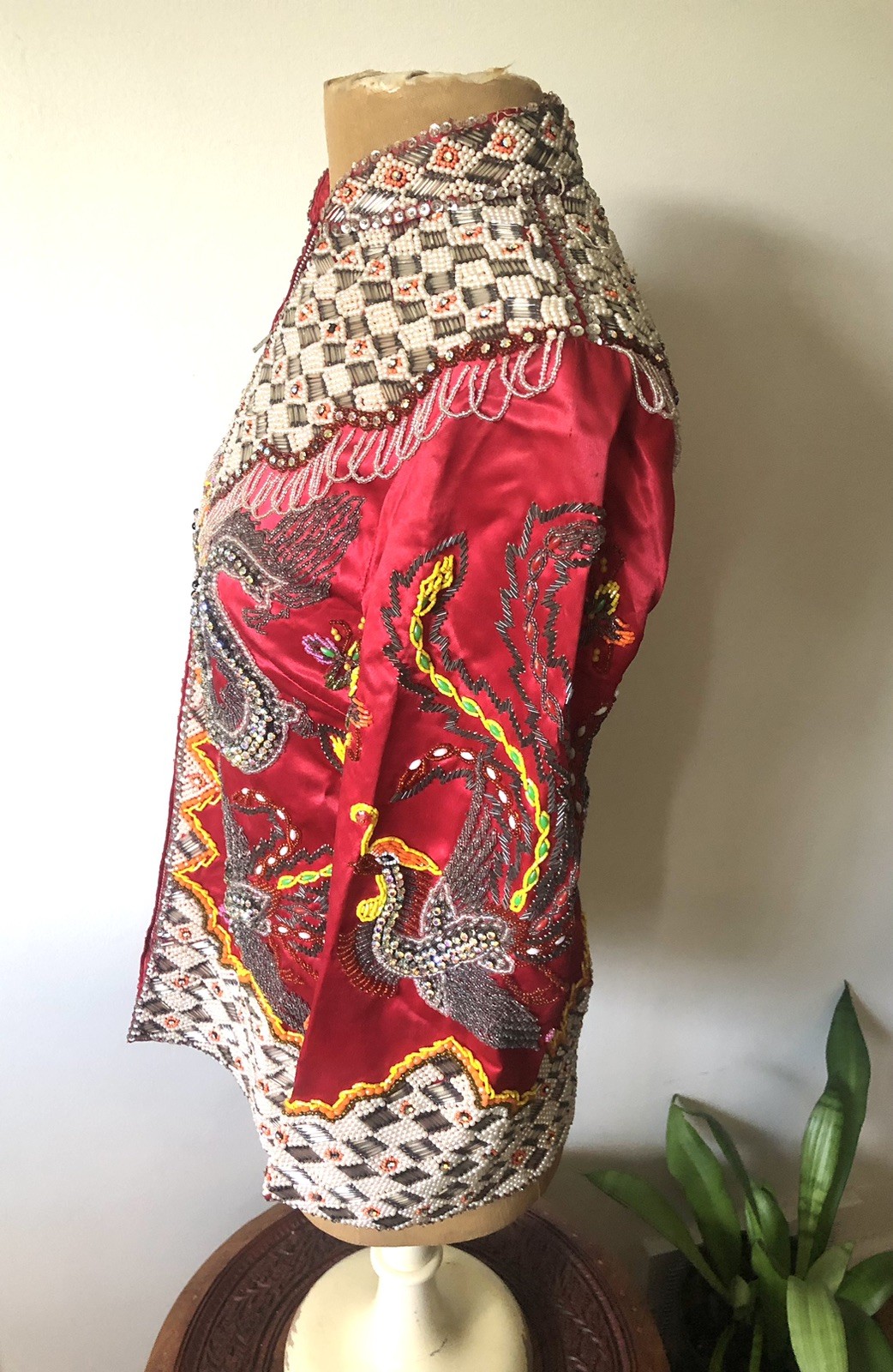 1950’s Heavily Beaded Chinese Dragon & Phoenix Jacket