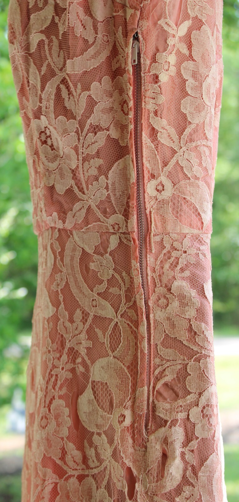 ALL LACE & TAFFITA FULL LENGTH DRESS TAGGED LADIES INTERNATIONAL Workers UNION