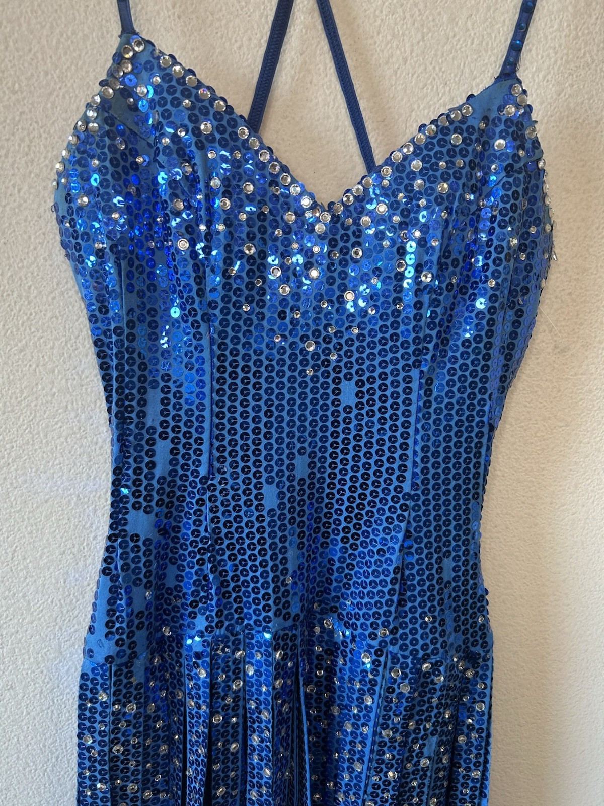 Vintage Showgirl Sequin Fringe Corset Dress Taylor Swift Stage Costume M