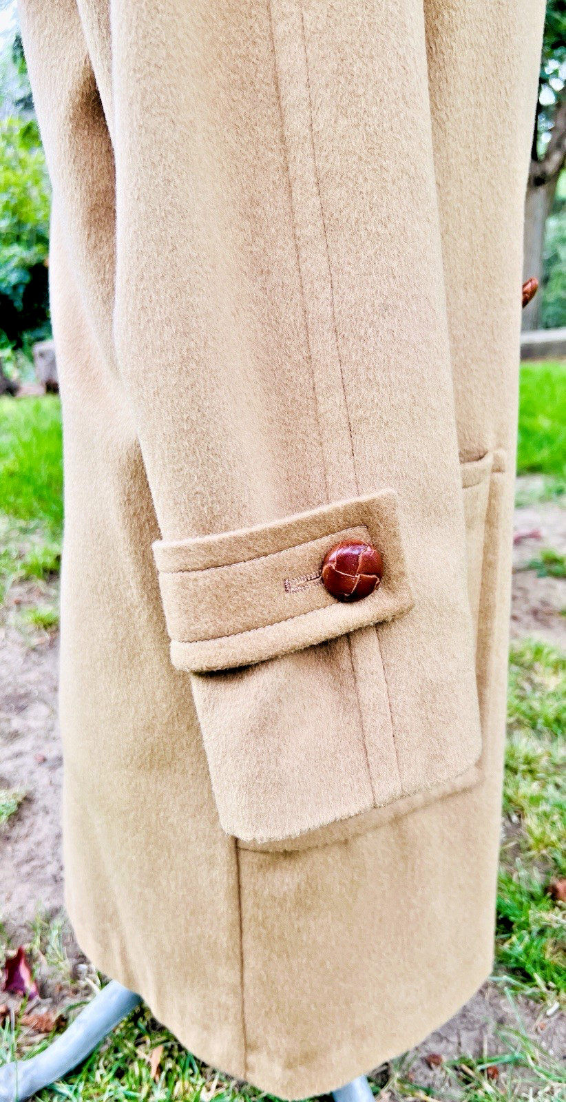 Riel Coat Co. Vintage Wool and Cashmere Coat Made in the USA Camel Color XL