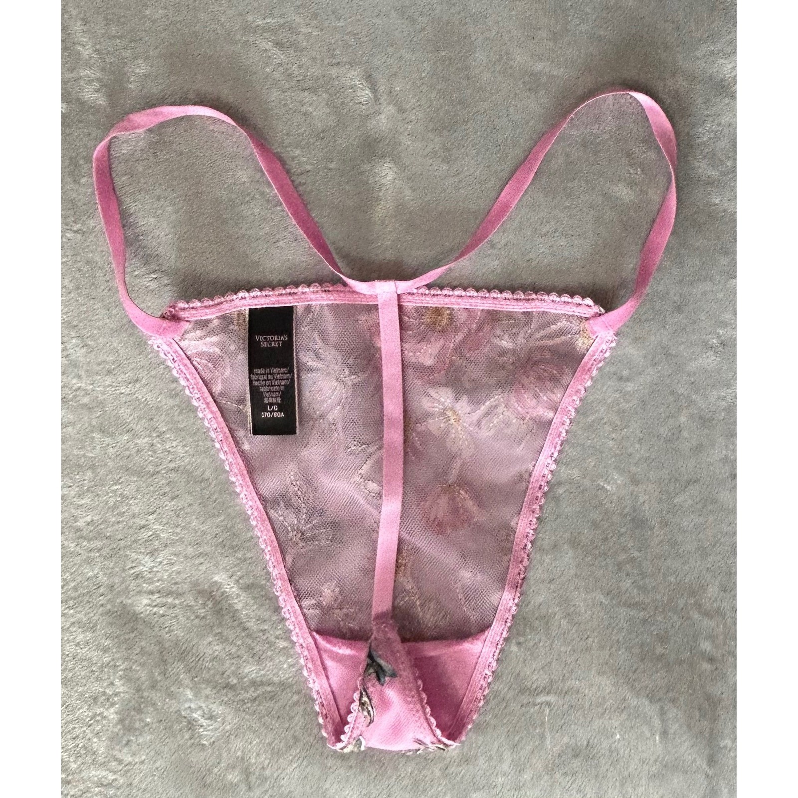 Victoria’s Secret NWOT Very Sexy Garden Party Pleated Babydoll Set Pink Floral L