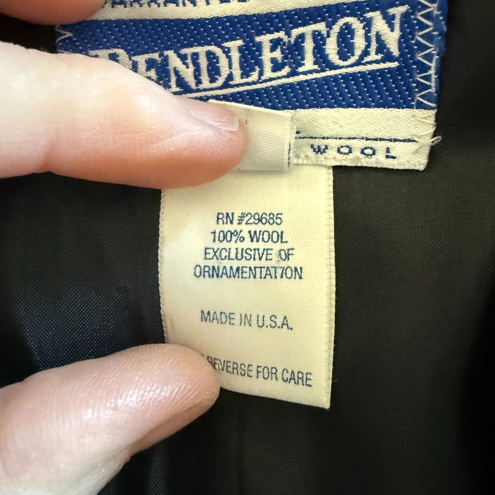 Vintage Pendleton Tartan Plaid Velvet Collar Blazer 6 Tall