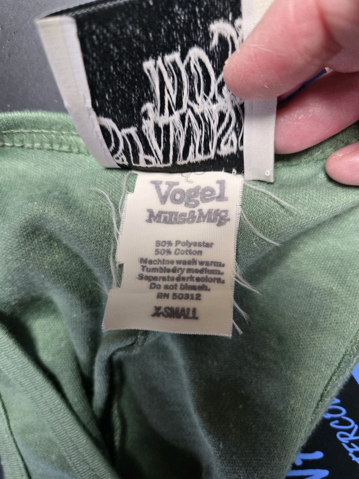 Vtg 70s Vogel Mills & Mfg Spanish Moss Green Floral Tank Maxi Dress