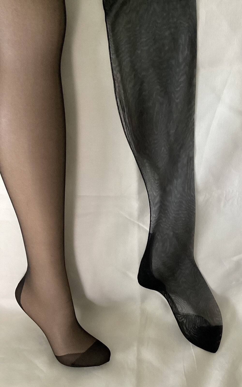 Vintage Seamed Nylon Stockings With Cuban Heel