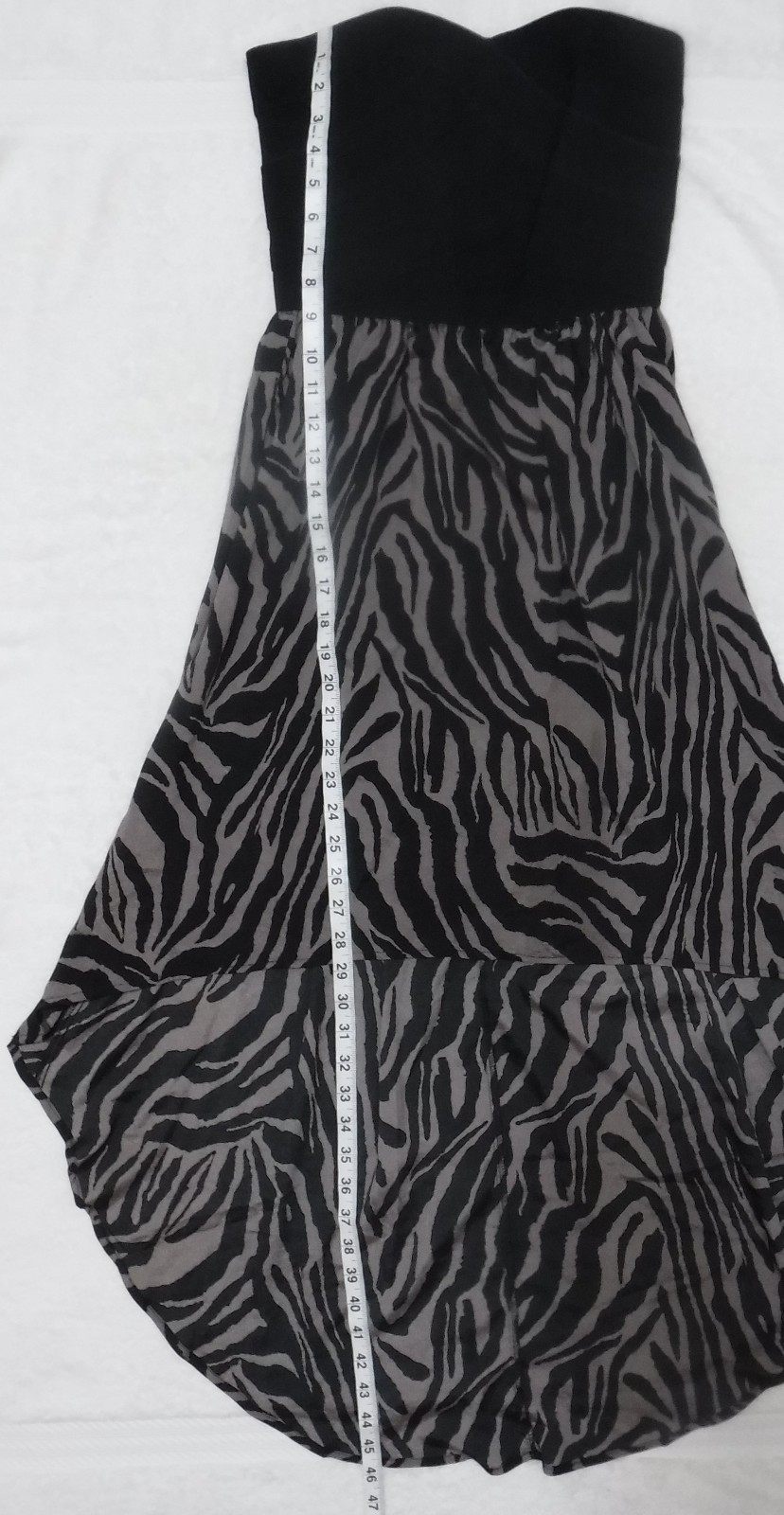 VTG 90s NWT FREDERICKS of HOLLYWOOD Bustier Asymmetrical Animal Print Dress Sm
