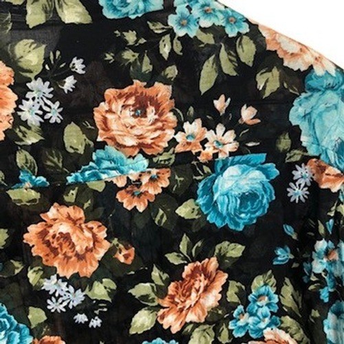 VTG Speed Limit MPH Floral Beaded Sequin Vest Overlay Shirt Women’s M Western