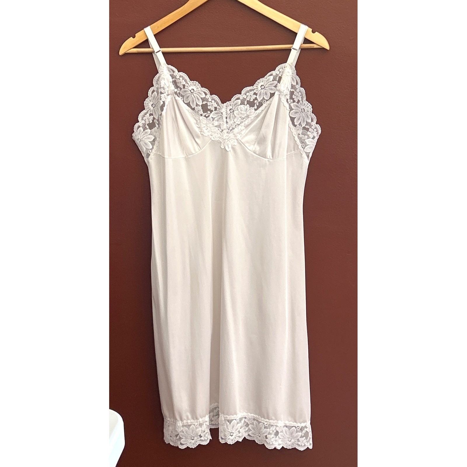 70s Lorraine Full Slip Lingerie Coquette Cottagecore Bridal Regencycore Angel