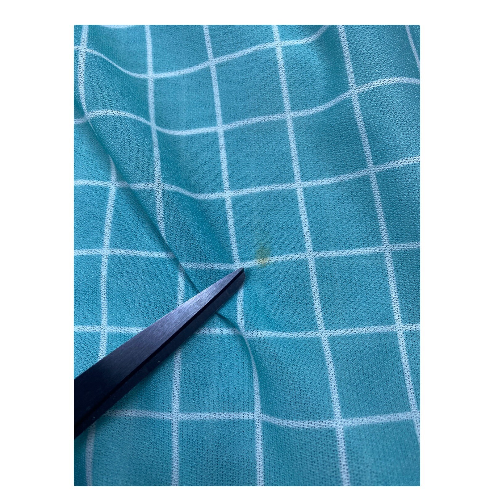 VTG 70s Sears The Fashion Place Shirtdress Blue Windowpane Check Belted Size 14