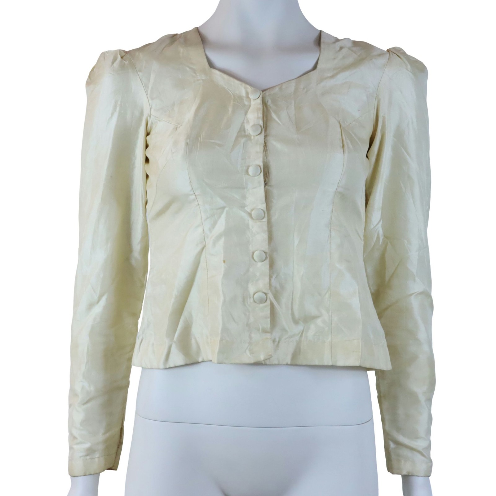 Antique Edwardian Victorian Button Up Undergarment Top 1900s Women’s XS