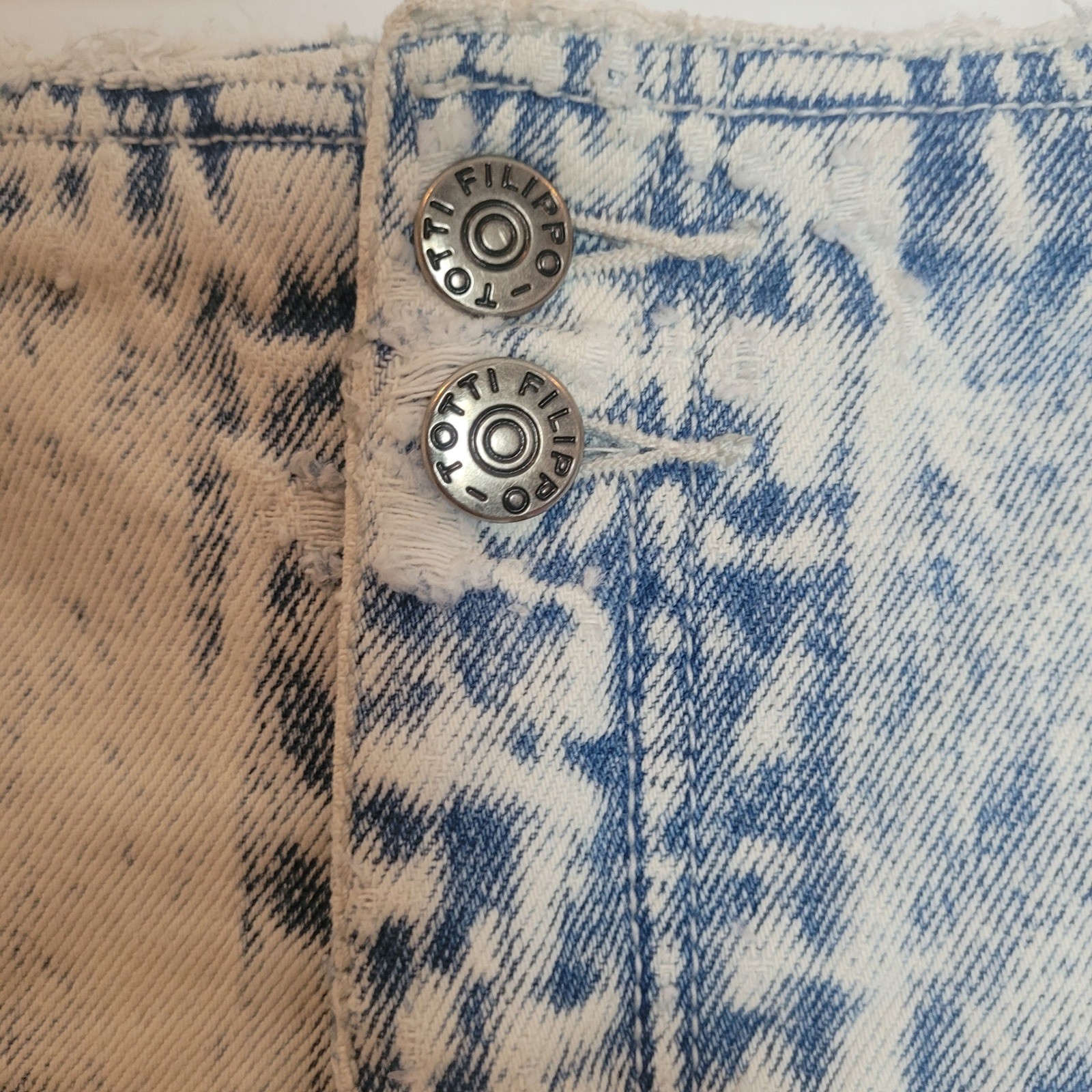 Filippo-Totti Vintage Women Acid Wash High Waist Tapered Jeans Blue 29″ Waist