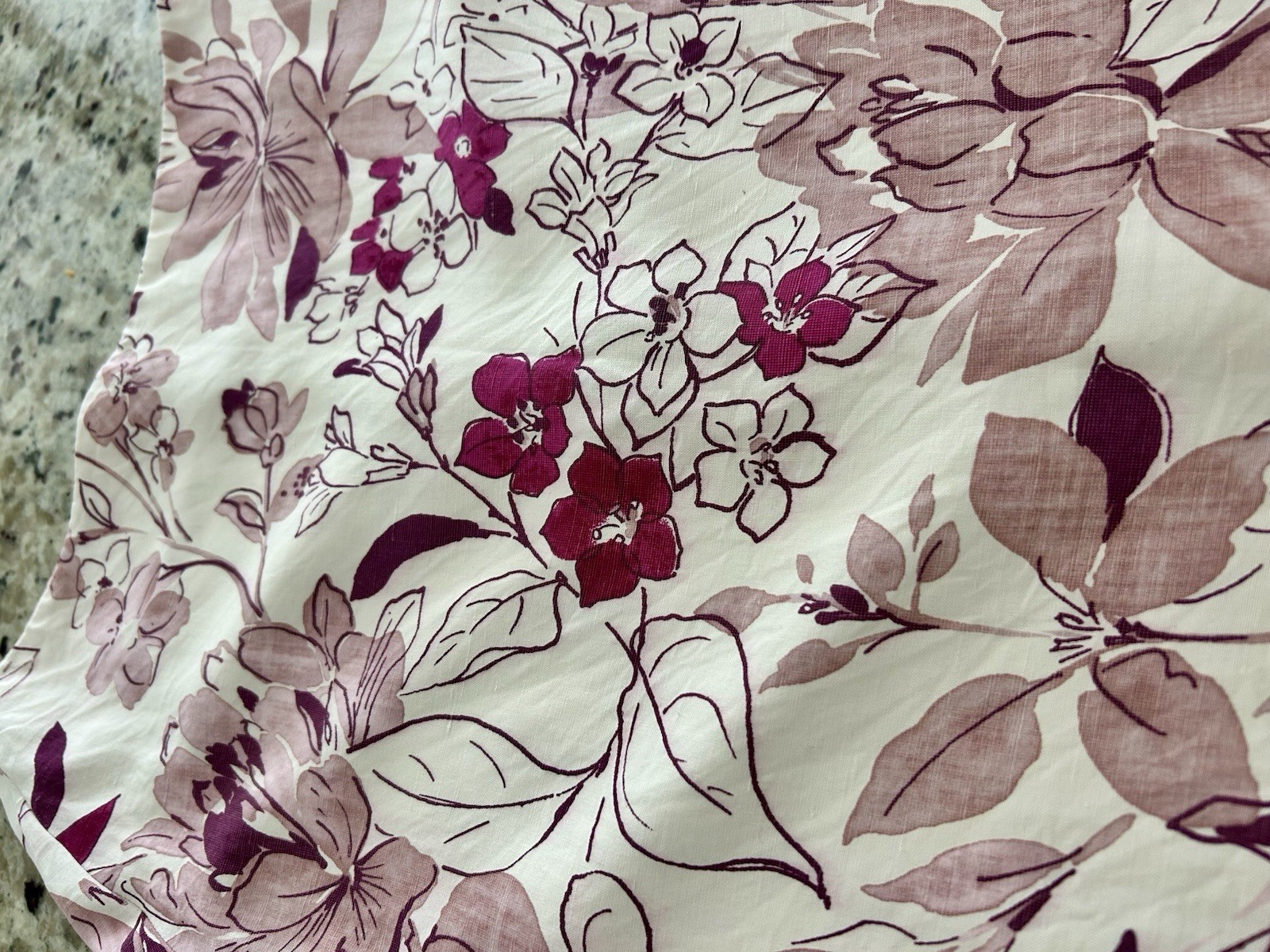Vintage Tommy Bahama Silk/Linen Tropical Flower Pattern Lined Skirt Size 6