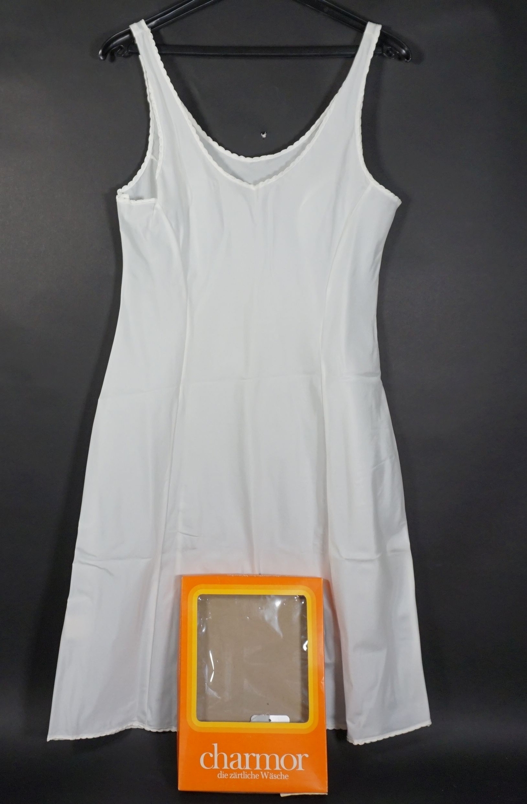 True Vintage Charmor Womens Slip Nightgown Lingerie Blanc Size 40 w/ Original Box