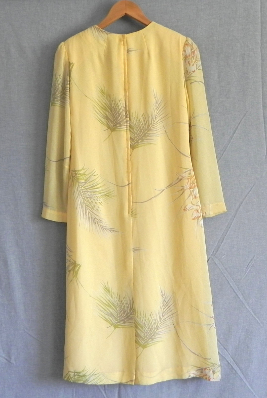 Vtg Umba for Parues Feinstein Dress Multi-Color Floral Long Sleeve Size 14(US10)