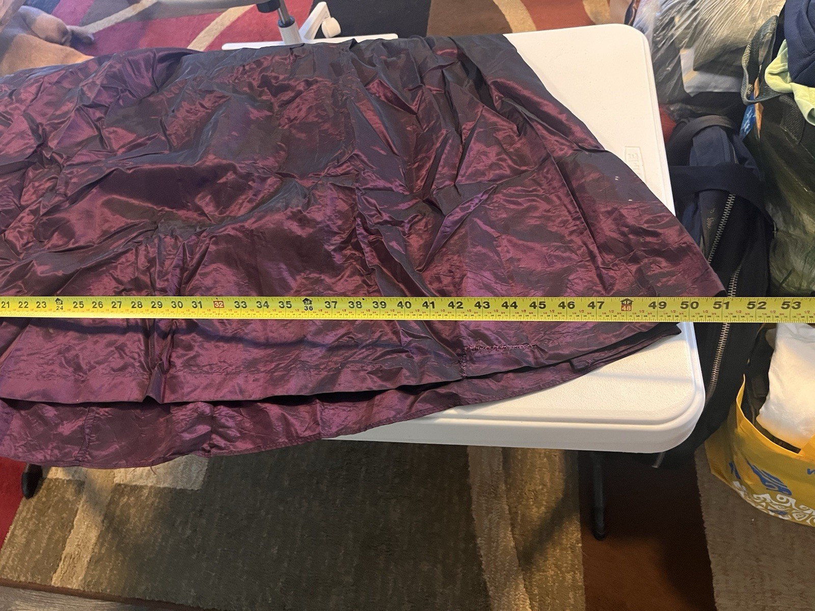 Vintage Union Made Alfred Angelo Dream Maker Purple Velvet & Nylon Dress 11/12