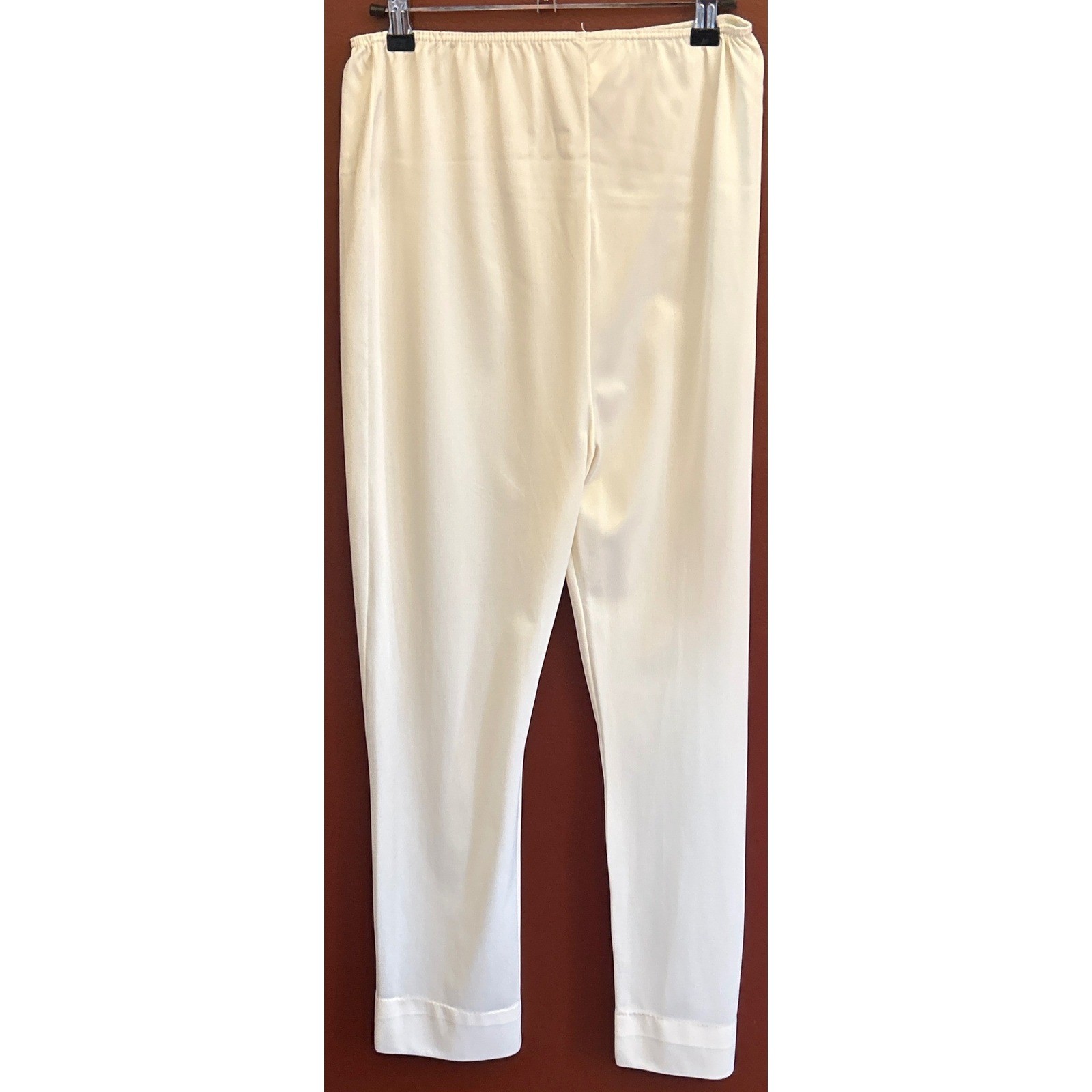 Vintage sears Pajama Pants Cream Loungewear Minimalist Quiet Luxury Regencycore