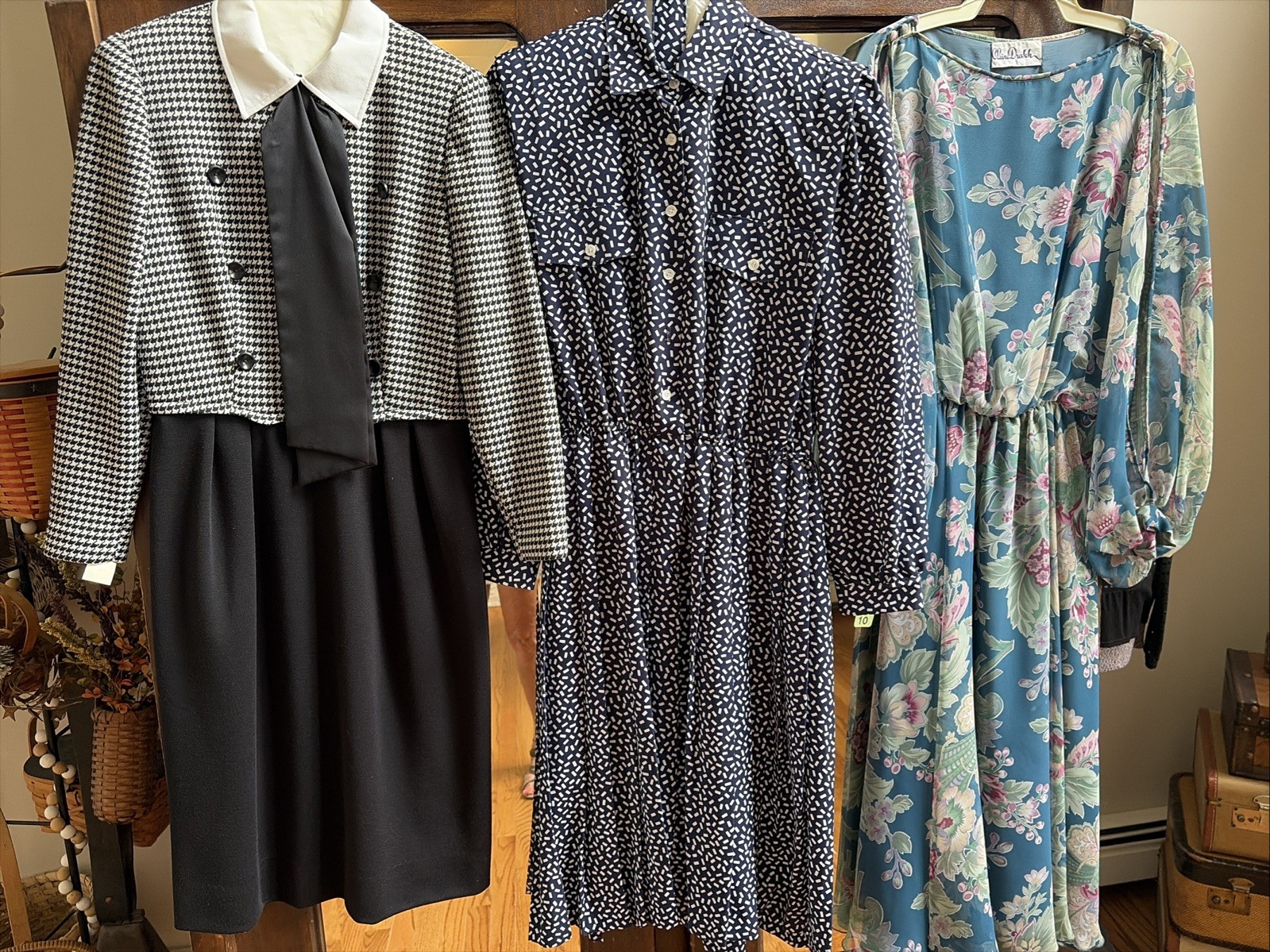 Vintage Bundle Lot Of 3 Women’s Clothing 1960s 70s Dress Tops Skirts Flare