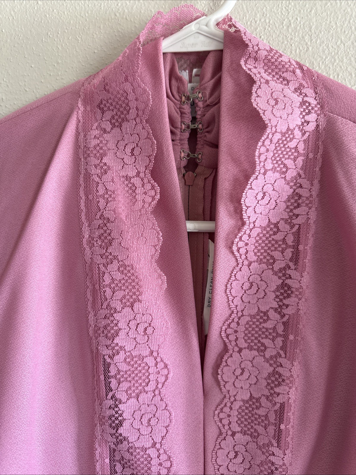 Vintage JC Penney Fashions Pink Dress With Cardigan Size 14.5 Women’s 1970s