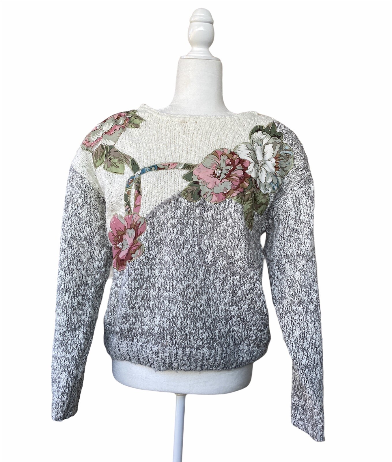 Women’s Vtg Iconic 80s Sweater Top size Medium Grandmacore Cottagecore