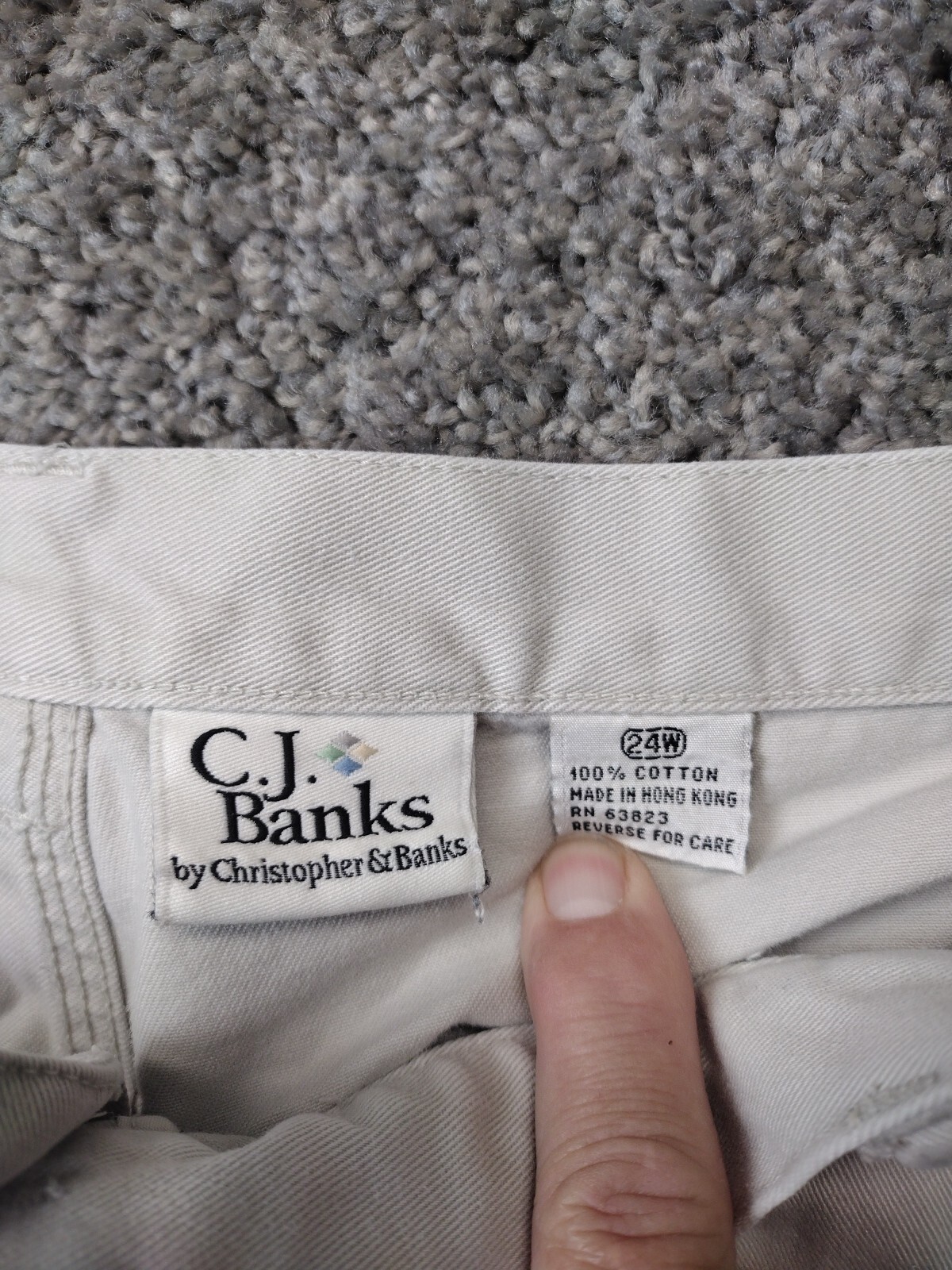 VTG Cj Banks Women’s Carpenter Denim Capri Size 24W 100% Cotton Christopher Bank