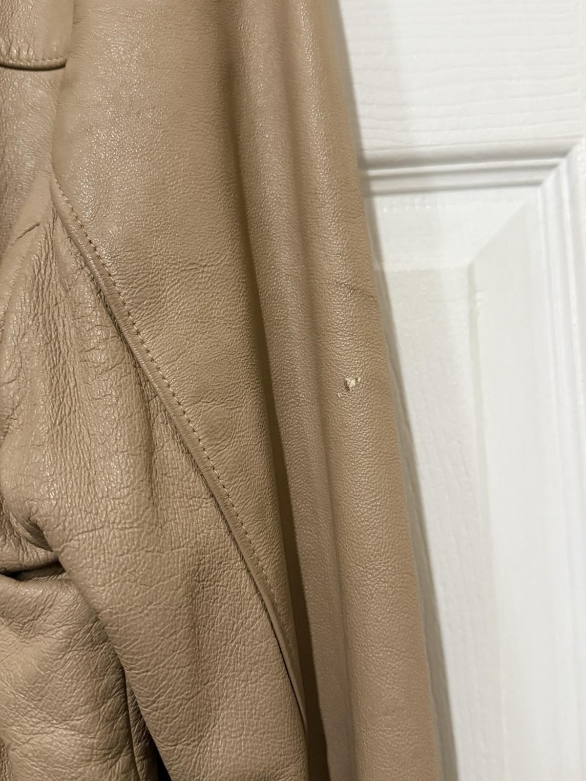 Vtg 60s Chris Line Originals Simple Deerskin Tan Leather Jacket