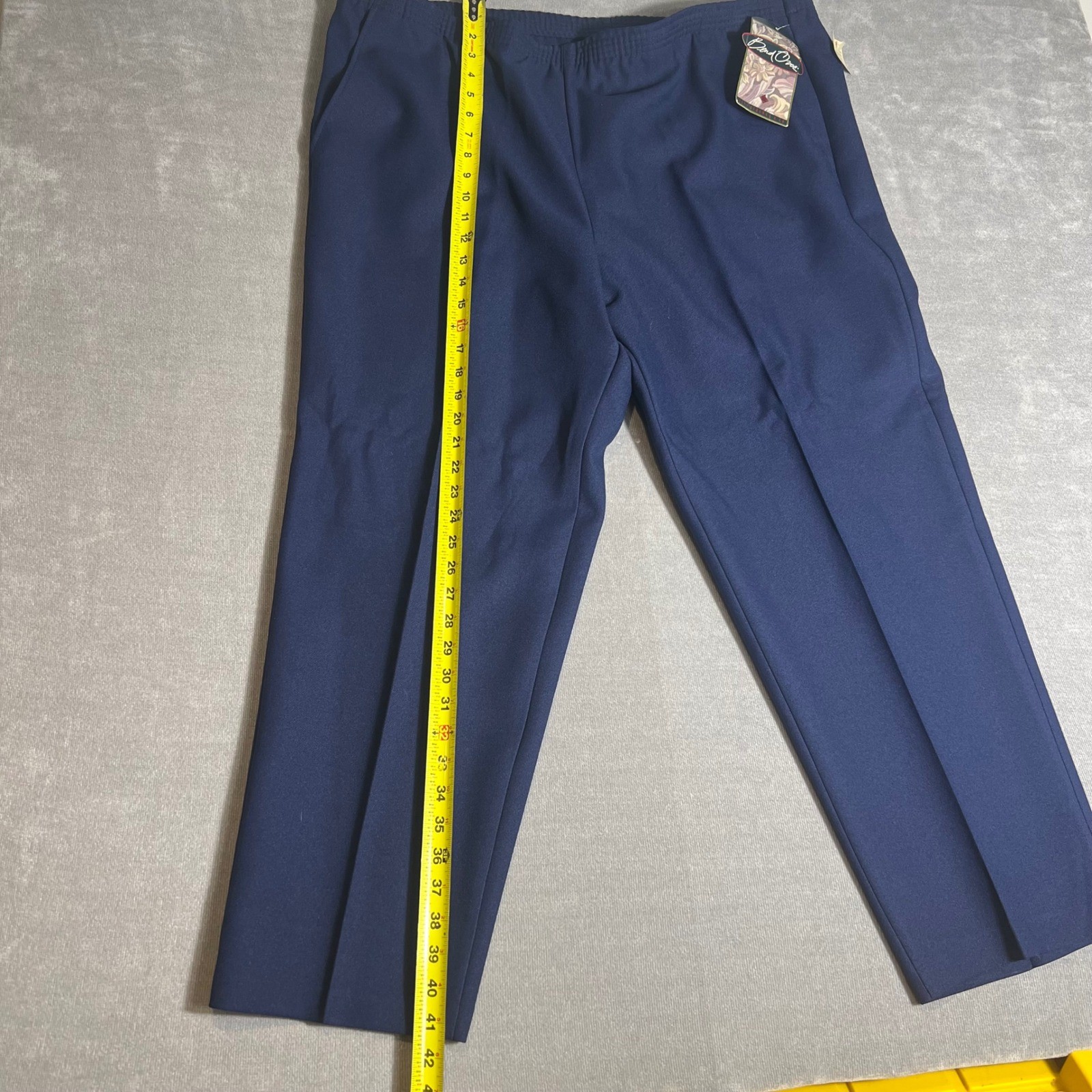 Vintage Levi Strauss Bend Over Navy Blue Dress Pants 24W Proportioned Short NWT
