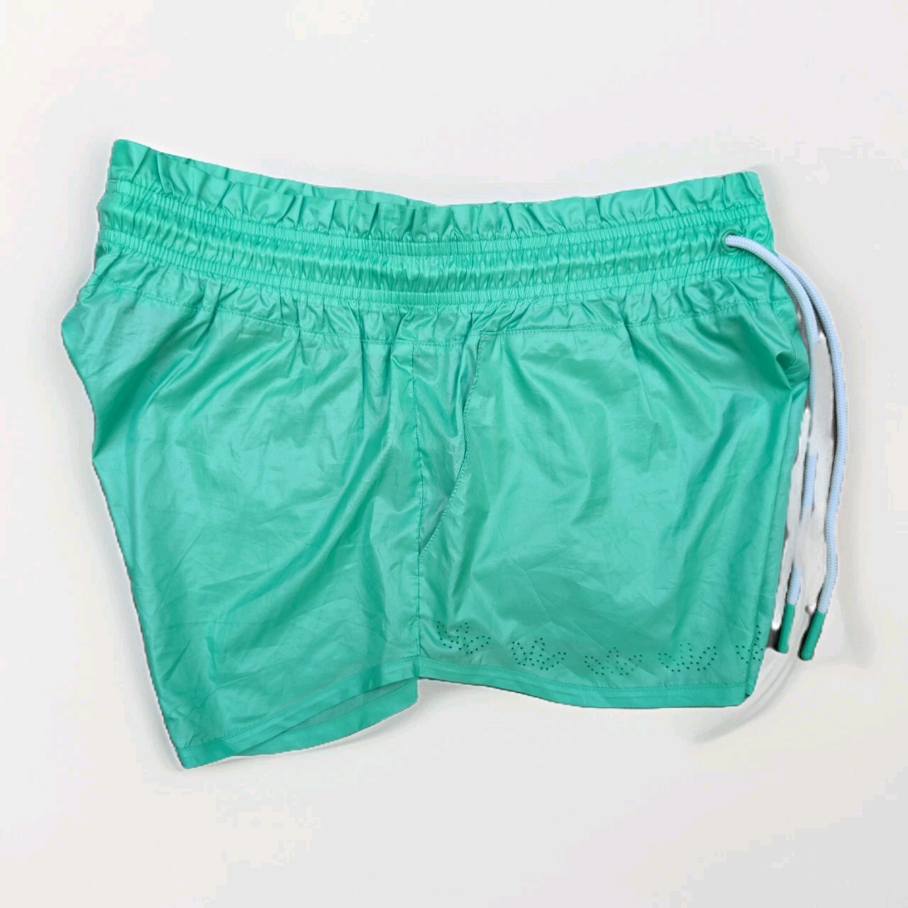 Adidas Glanz Shorts Running Womens Gym Running Sprinter 34 Retro Green Casual