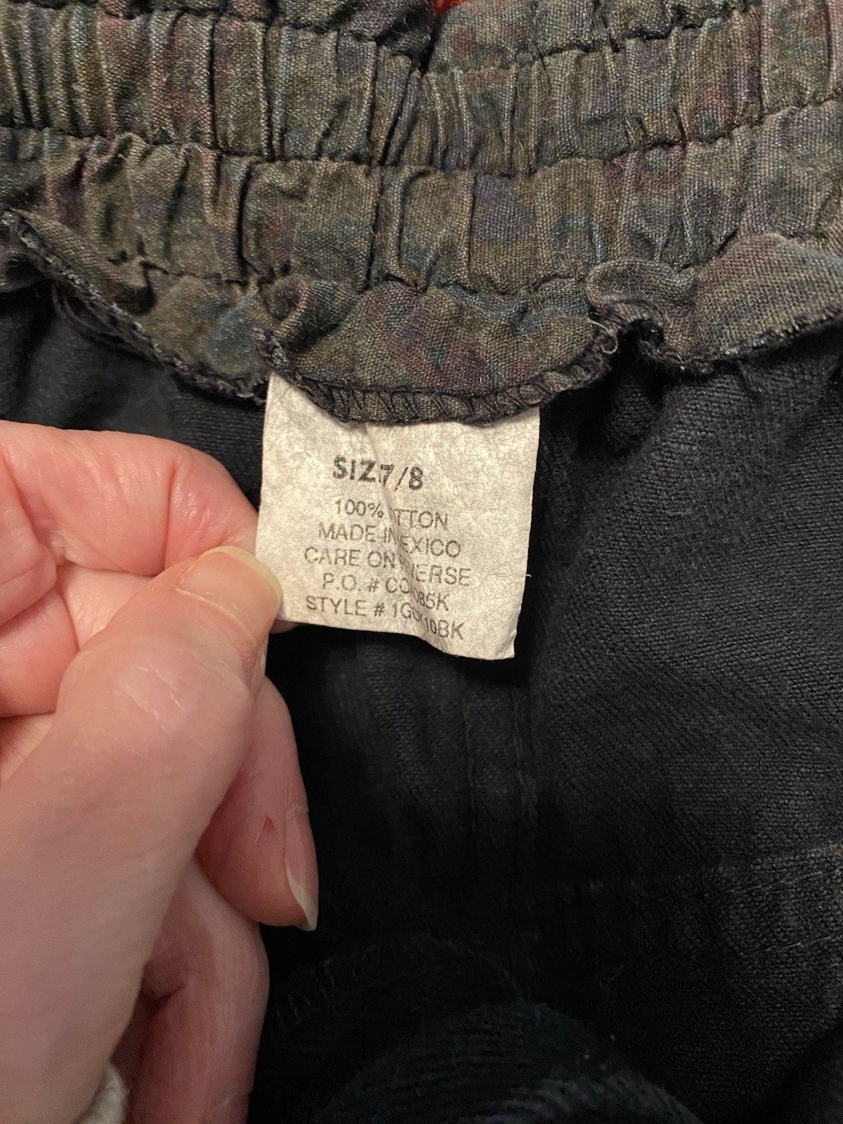 Vintage Retro Bonjour High-Waisted Black Jeans 80’s Grunge Rocker 7/8