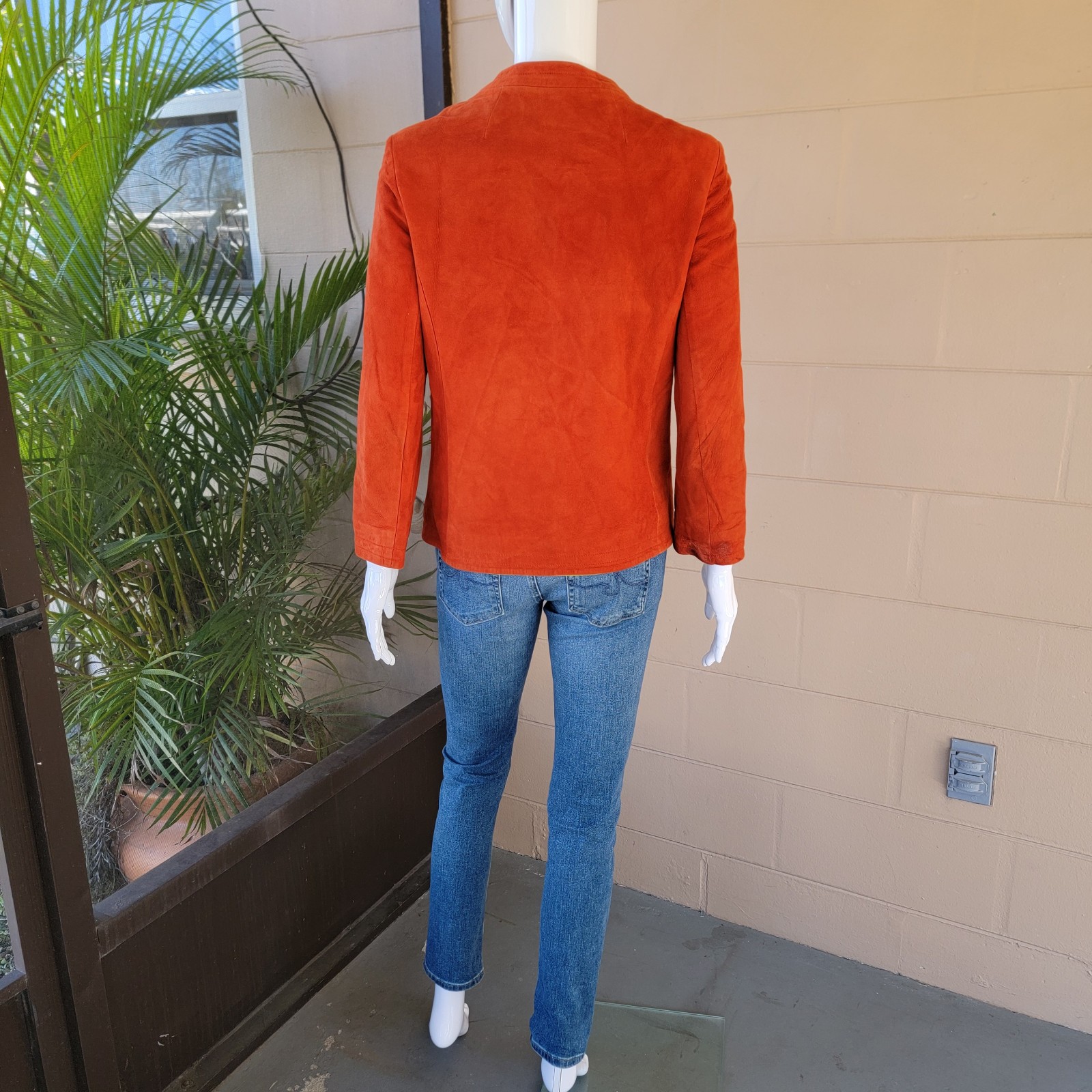 Vintage 70’s Paprika Orange Suede Jacket Women Size S