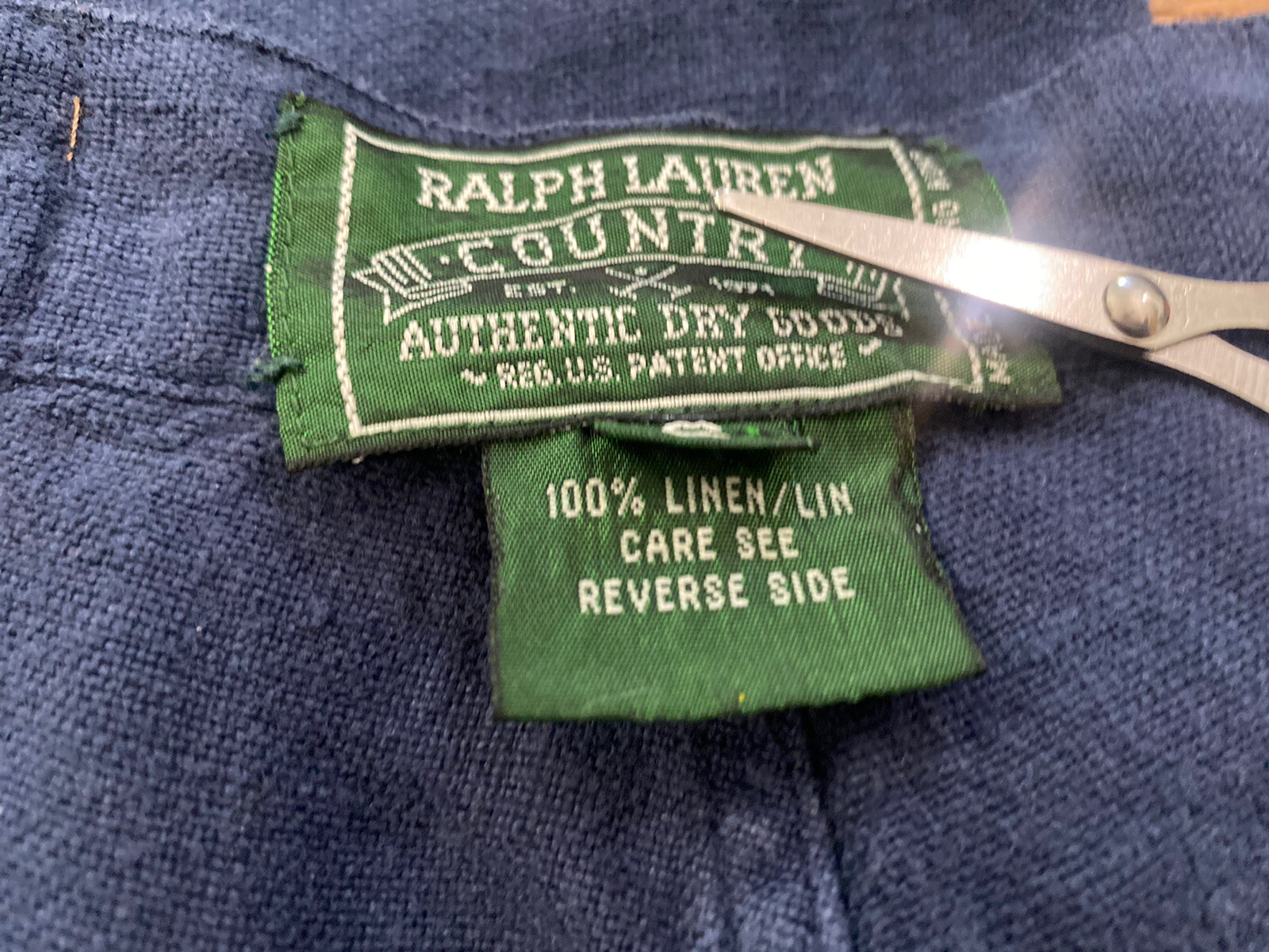 vintage Ralph Lauren COUNTRY womens LINEN Pants.High Waist/relaxed Fit.6 tall