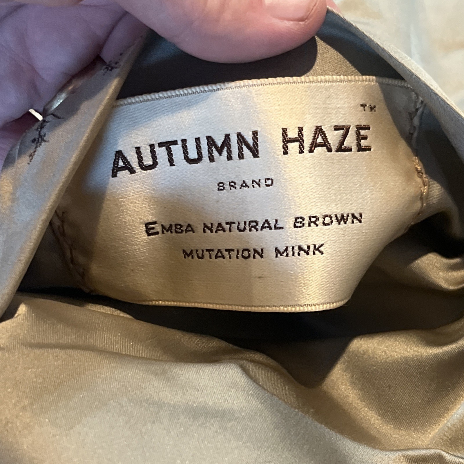 WOMEN’S Vintage STOLE 1950s Autumn Haze Emba Natural Brown Mutation Mink MEDIUM