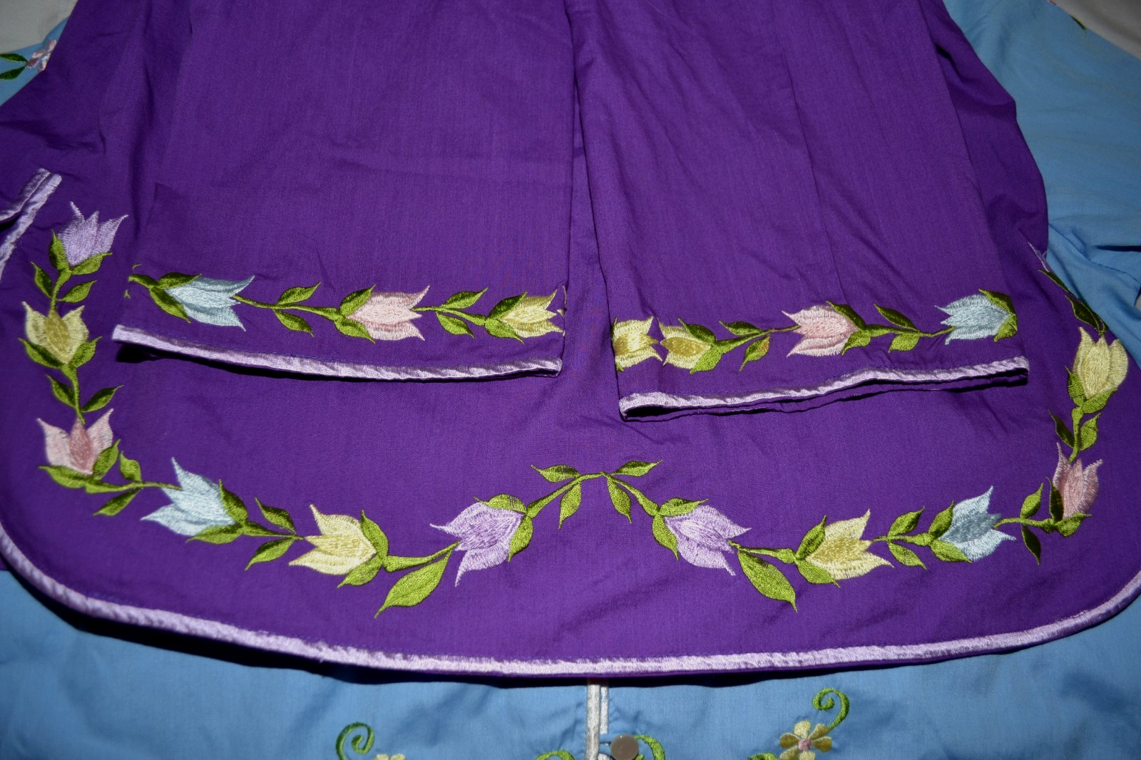 Vintage Caro of Honolulu LOT of 4 Embroidered Button down mock neck Tunics sz 12