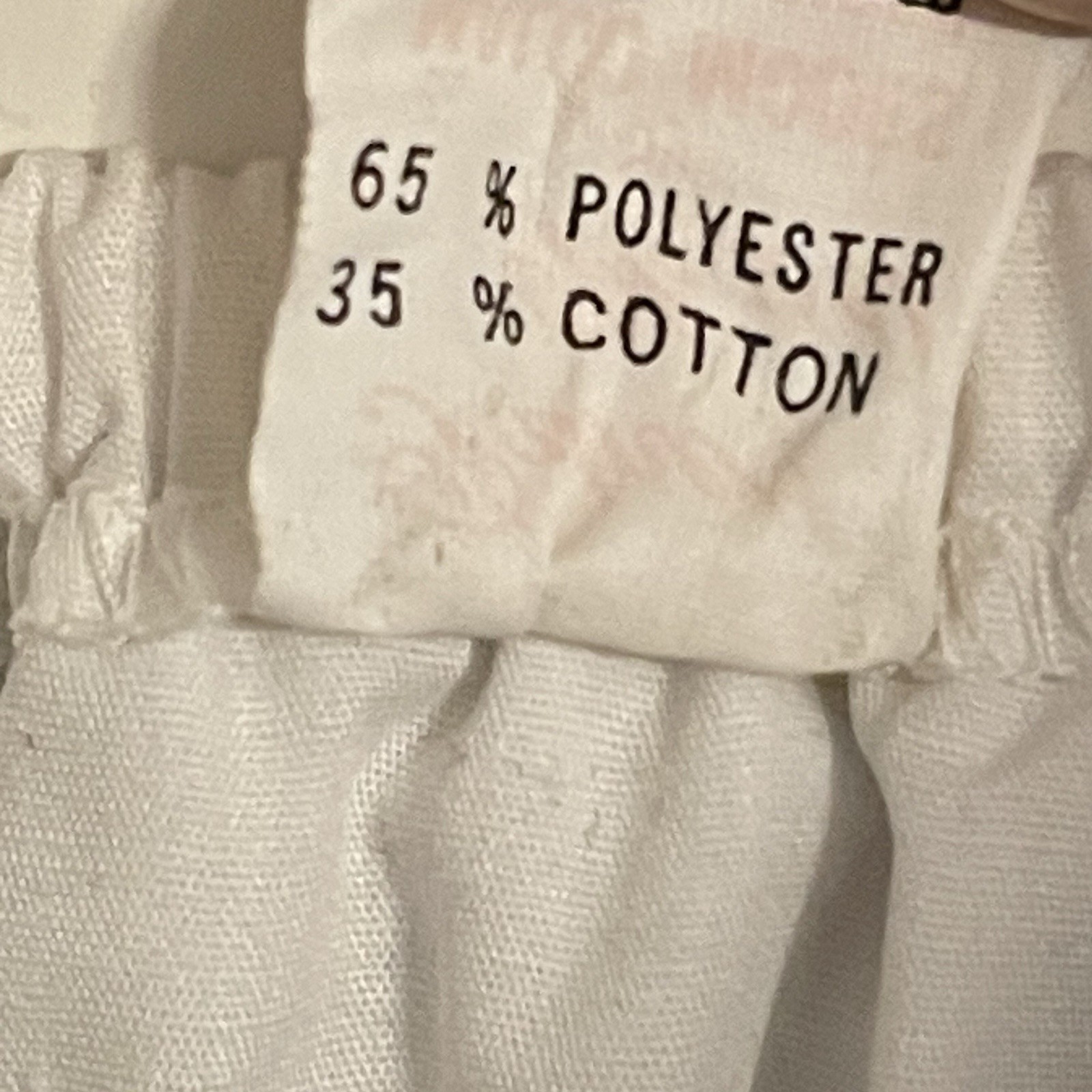 Partners Please by Malco Mode San Francisco Made In USA White Lace Peasant Top