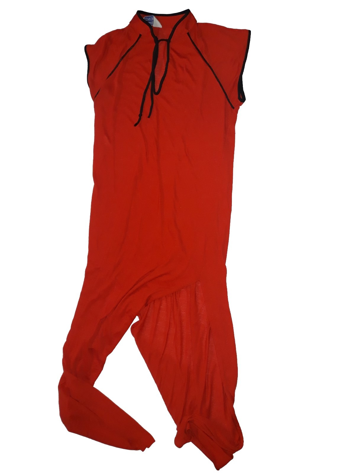 Vintage 70s Berkleigh Juniors Red & Black Women’s Jumpsuit Size 11 RARE