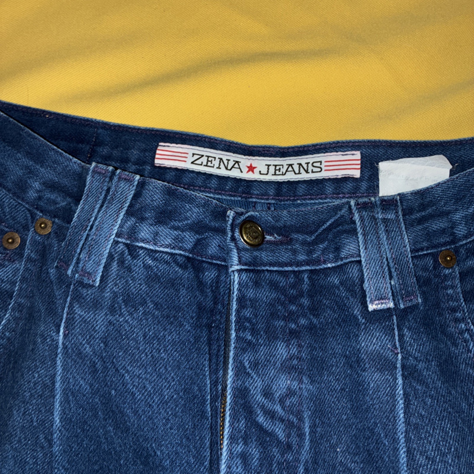 vtg zena jeans 16 missy womens blue jeans high rise
