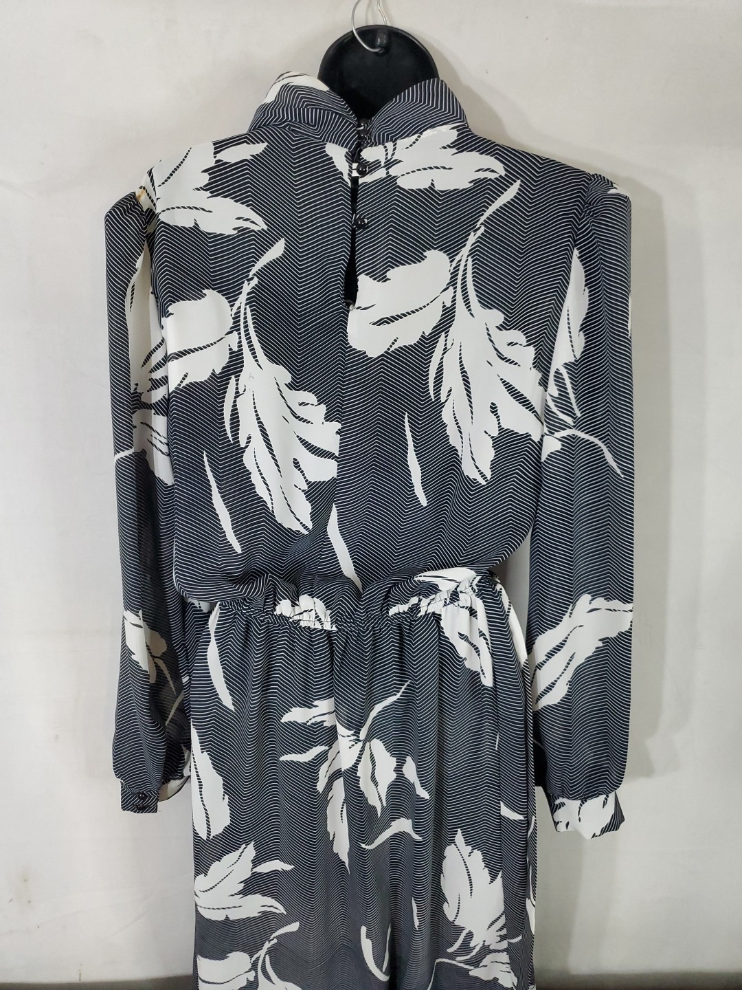 Vintage 70s/80’s Alexis Fashions Belted Dress Women’s Size 14 Long Sleeve Sheer