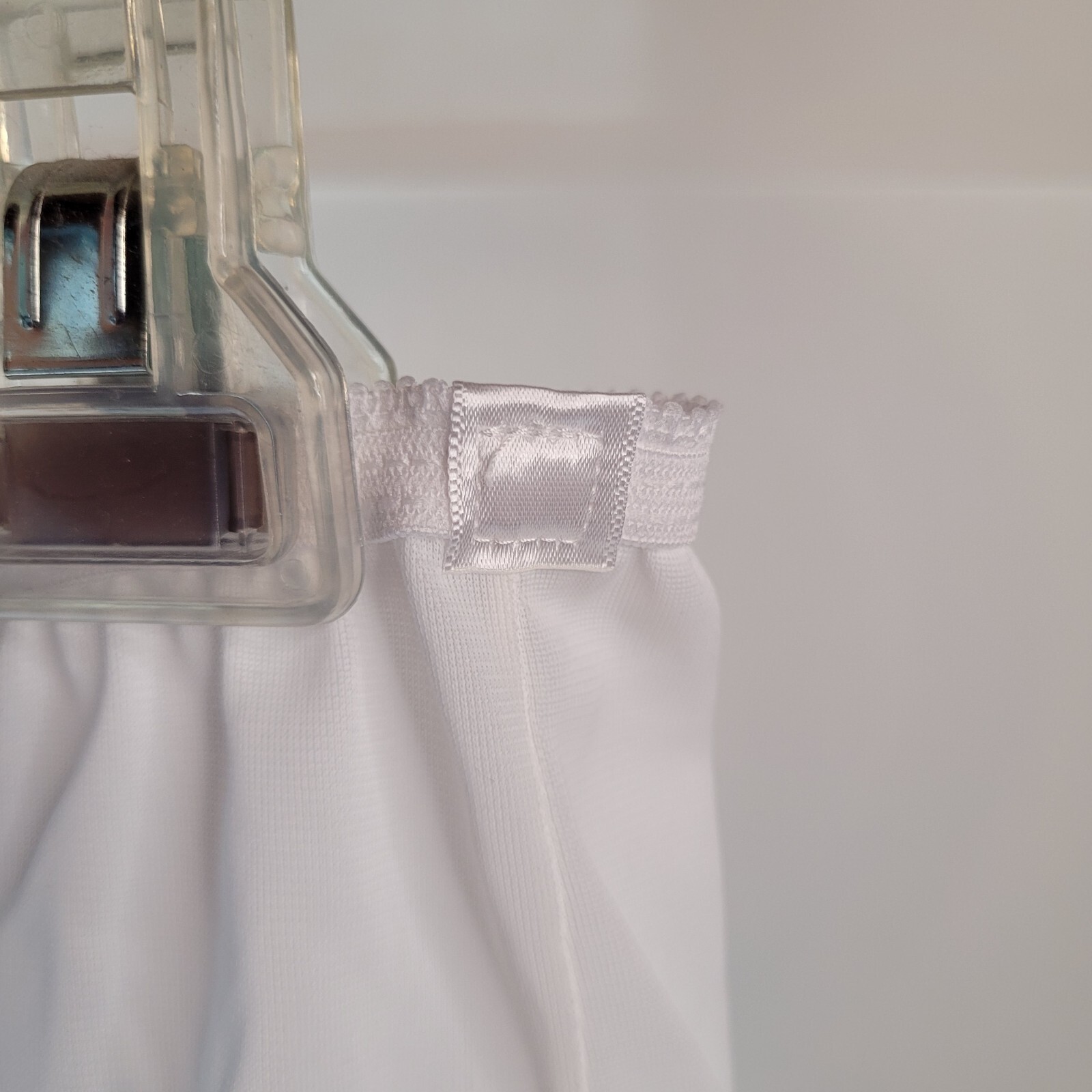 Vintage Dixie Belle White Nylon Granny Panties Size 8 Semi Sheer Pillow Tab
