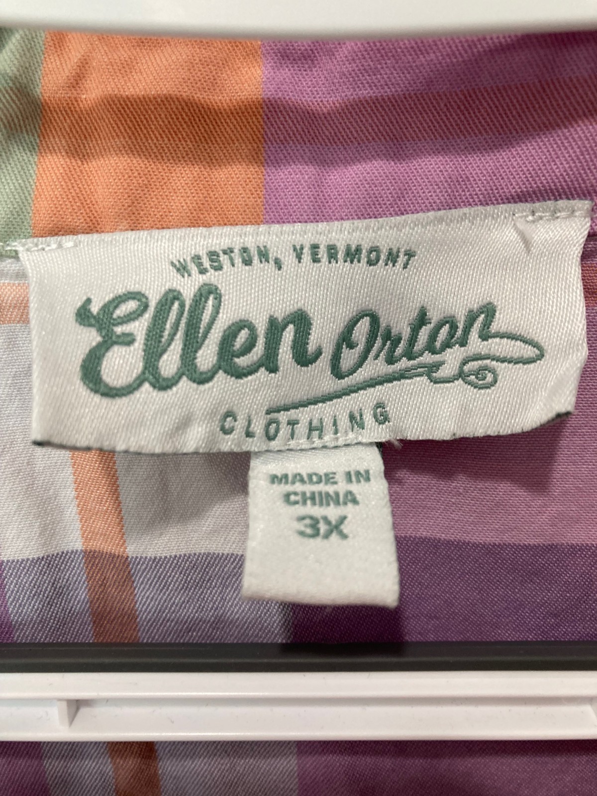 Vintage Ellen Orton 3X Housecoat Duster Button Front Lounger Vermont Grannycore