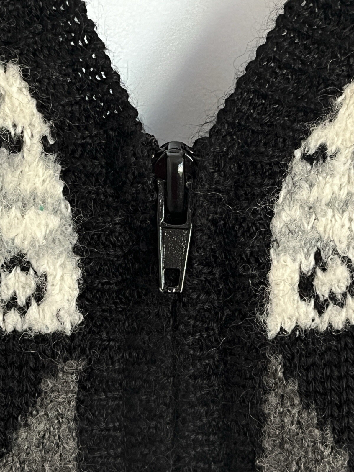 Vtg Koret Acrylic Wool Knit Sweater Vest S Argyle Diamond Black Grandma Yuppie