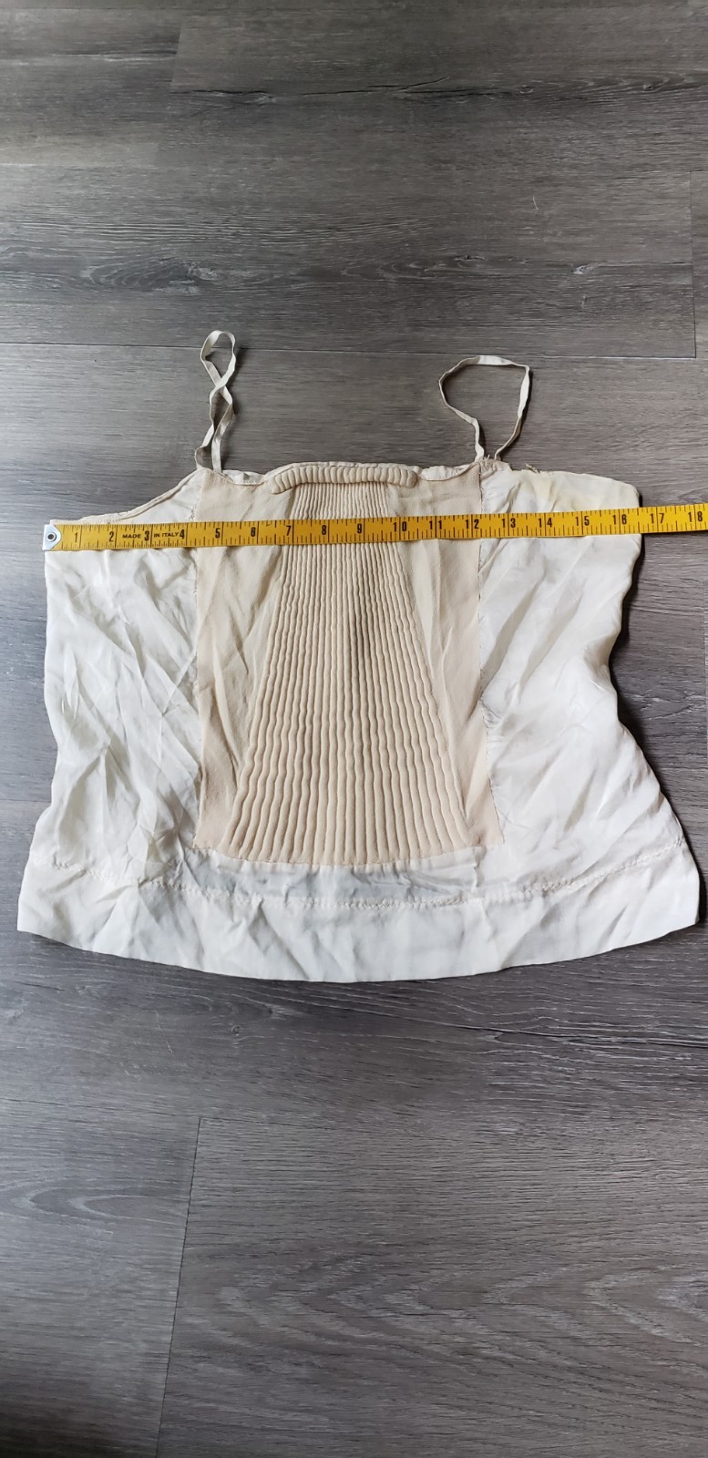 VTG 30s? Cream Camisole Top Sz XXS? Study Design Inspiration Costuming DAMAGED