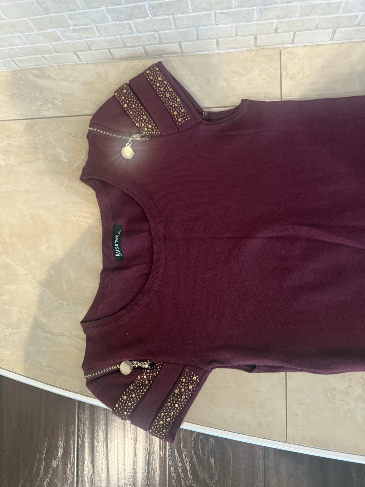 women’s dress in size M/L -MISS TOO. blend of Australian wool ,cashmere…# 235