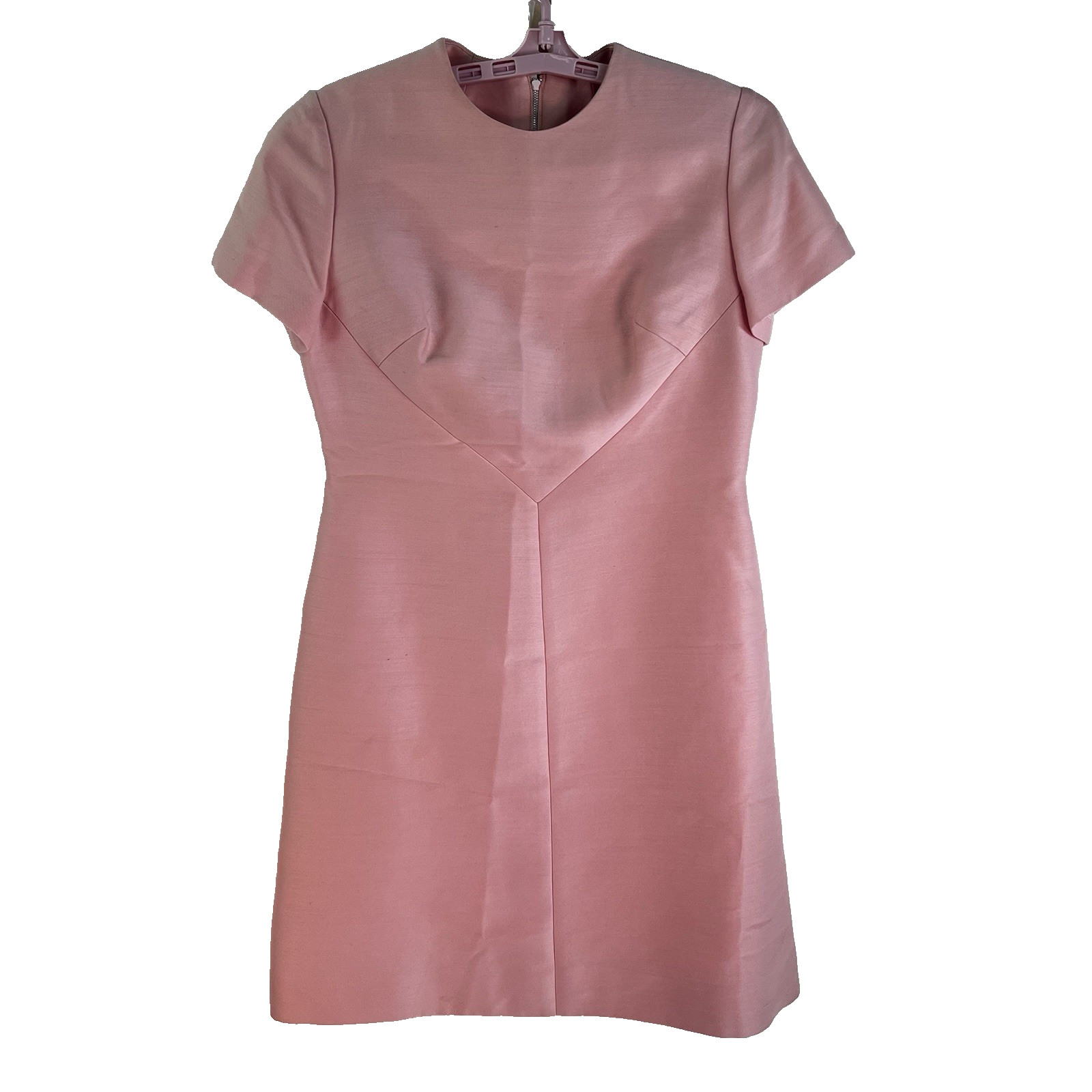 Vintage 60’s-70’s Mardi Gras NY Shift Dress Womens Size 12 Peach Jackie O